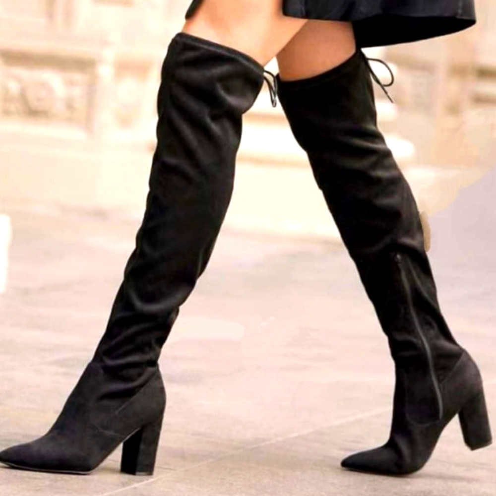 NEW Women's knee boots 8.5US black
